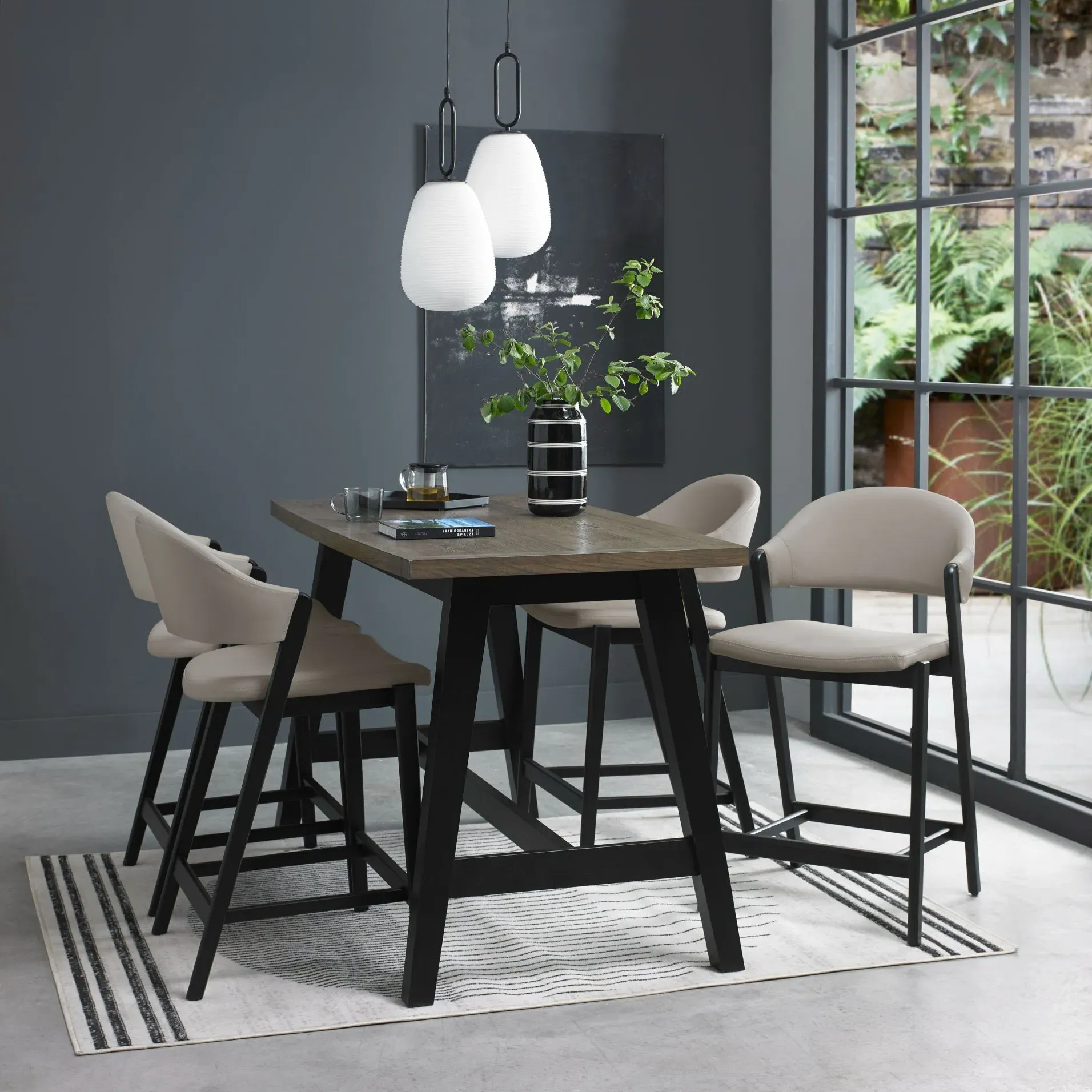 Highgate Bar Table - Weathered Oak, Ash product