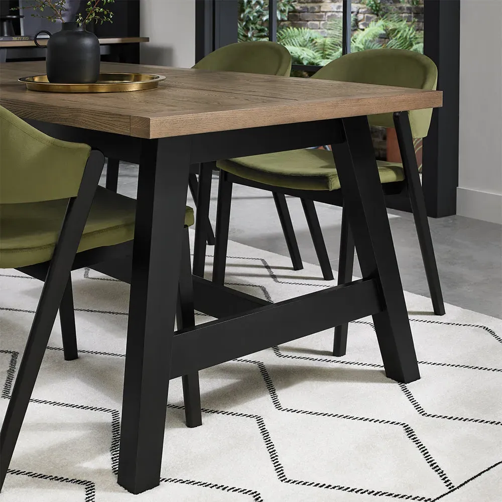 Highgate Extendable Dining Table - Weathered Oak, Solid Ash product