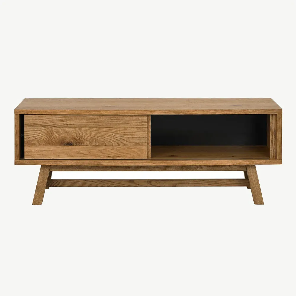 Highgate Rustic Oak Entertainment Unit - Oak, Ash alternate view