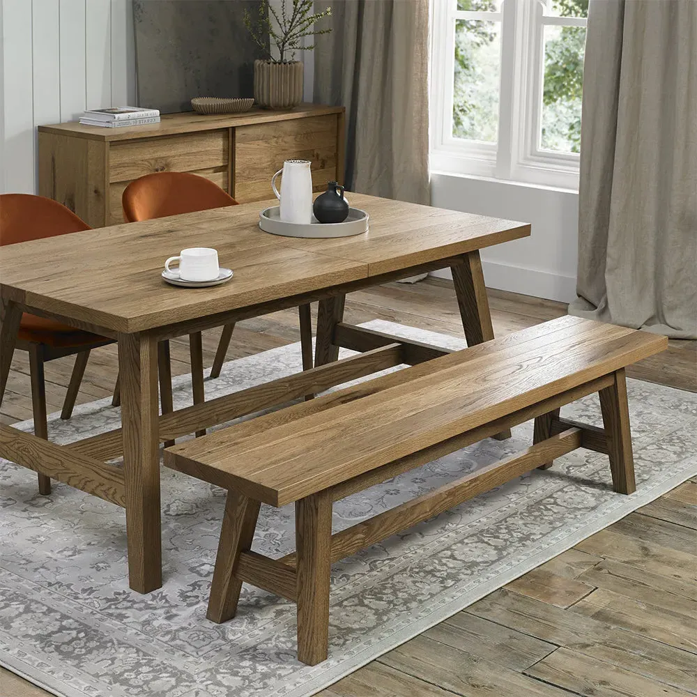 Highgate Rustic Oak Small Bench product