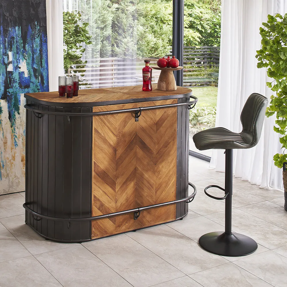 Hudson Barstool - Green, Vegan Leather product