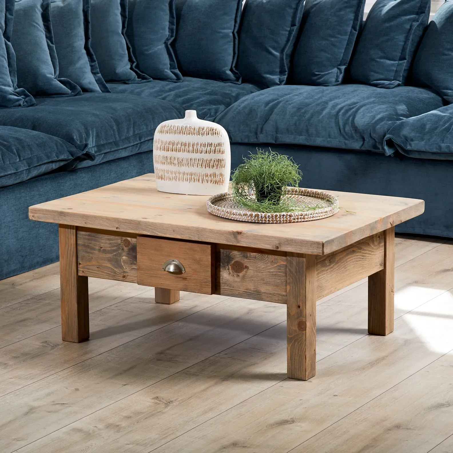 Indiana Coffee Table with Drawer - Reclaimed Wood product