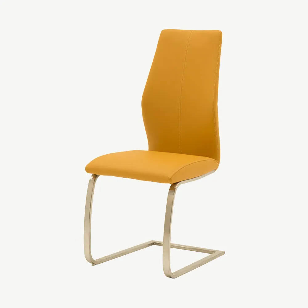 Irma Dining Chair - Pumpkin, Faux Leather product