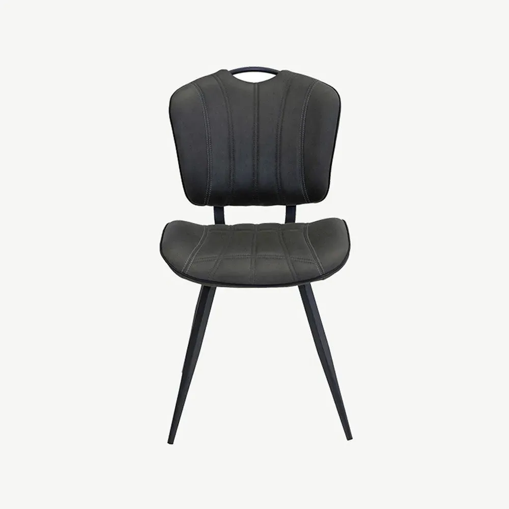 Irving Dining Chair - Grey, Vegan Leather product