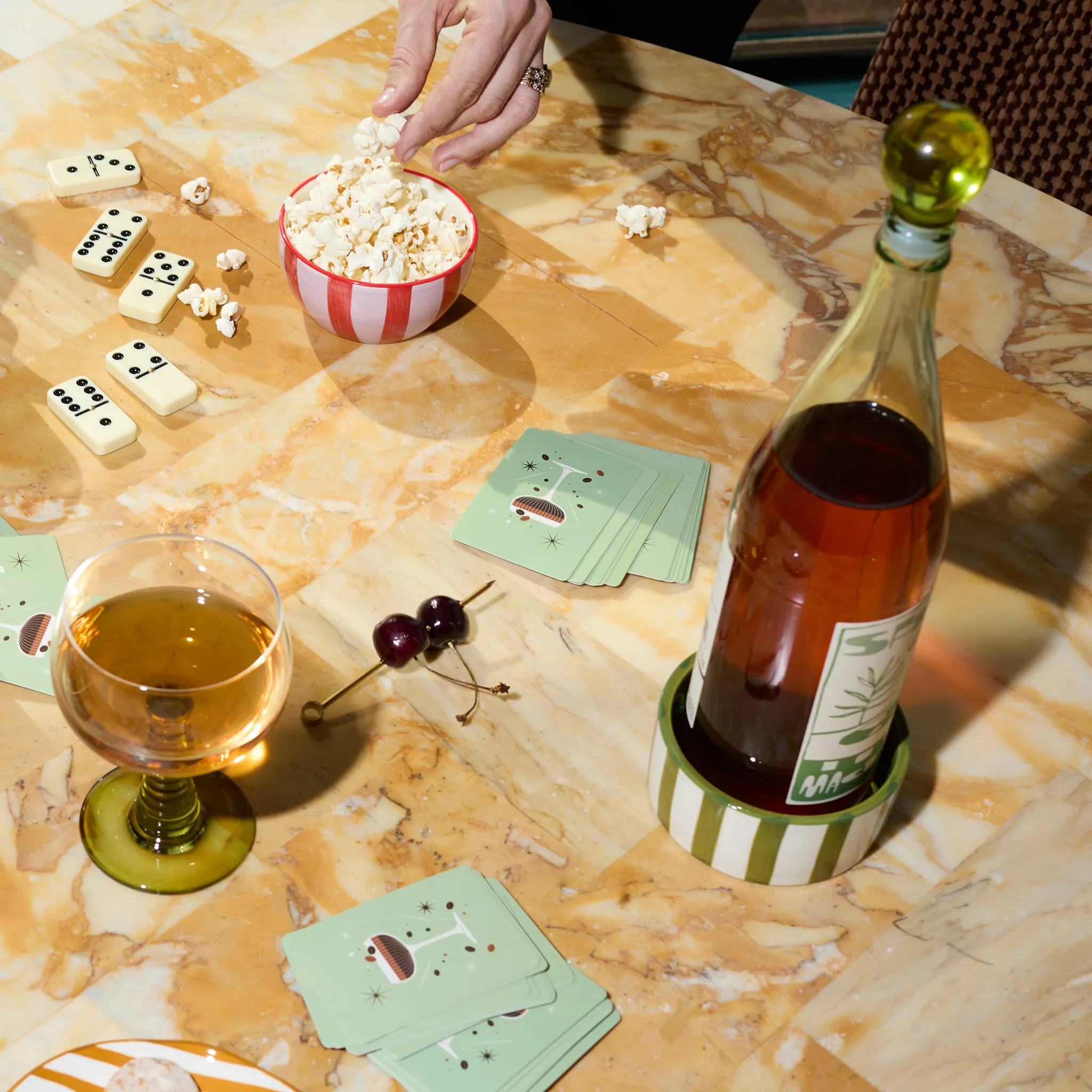 Izzy Wine Coaster - Green product