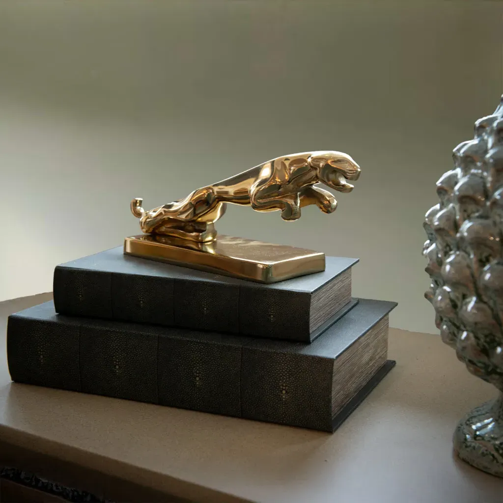 Jaguar Mascot Statue - Gold, Aluminium product