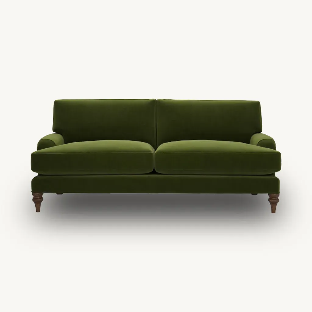 Jasmine 2-Seater Sofa - Green, Velvet product