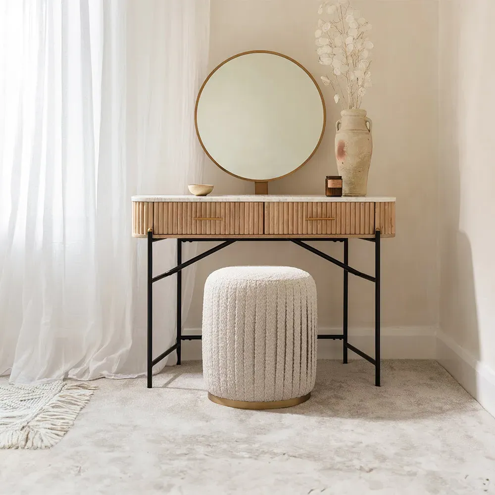 Java Dressing Table Mirror - Gold, Metal alternate view