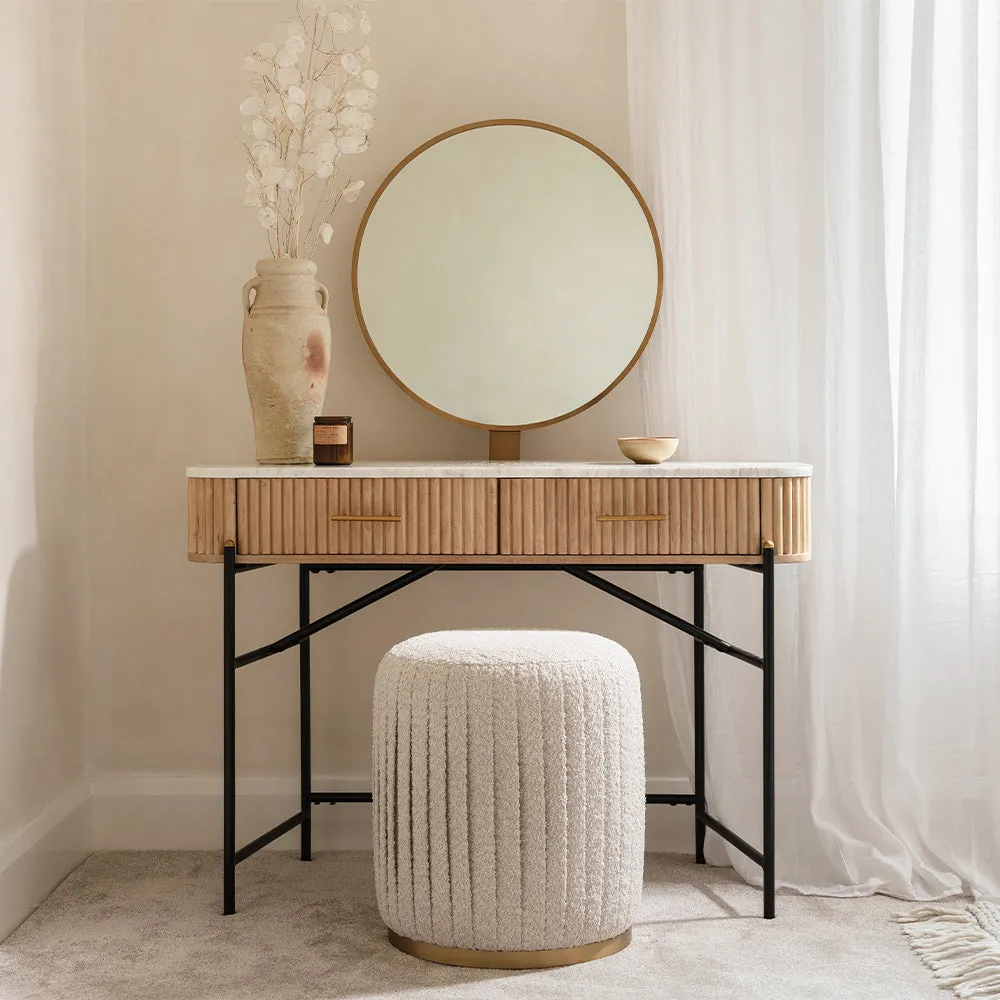 Java Pleated Round Stool product