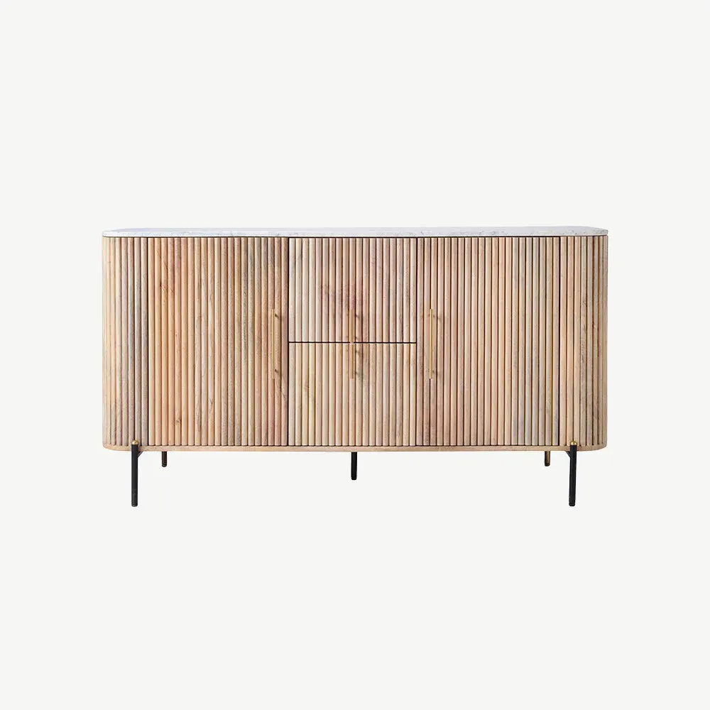 Java Wide Sideboard - Mango Wood, Marble alternate view