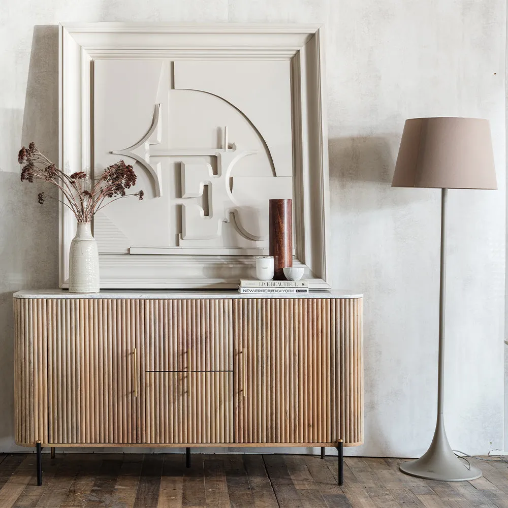 Java Wide Sideboard - Mango Wood, Marble product
