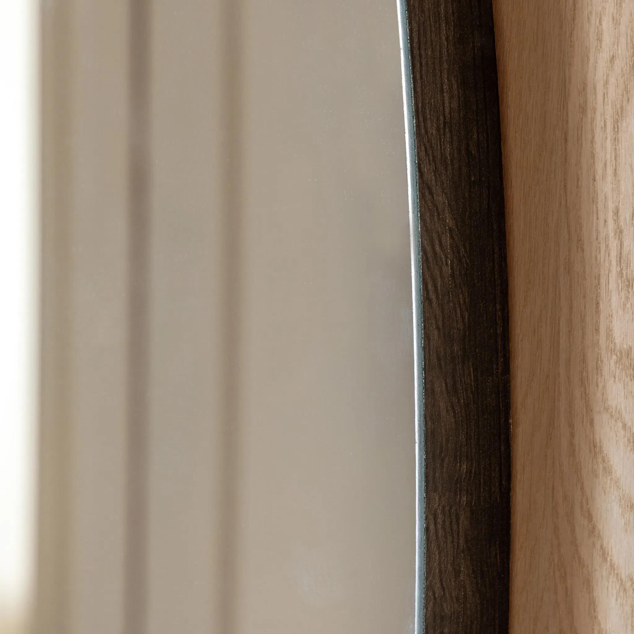 Karachi Eclipse Wall Mirror - Black, Wood alternate view