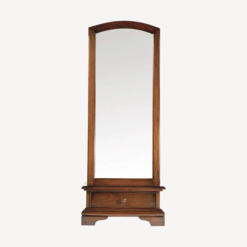 Kingston Cheval Mirror with Storage Drawer - Hardwood alternate view