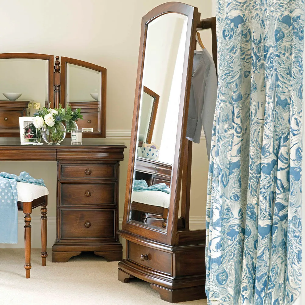 Kingston Cheval Mirror with Storage Drawer - Hardwood product