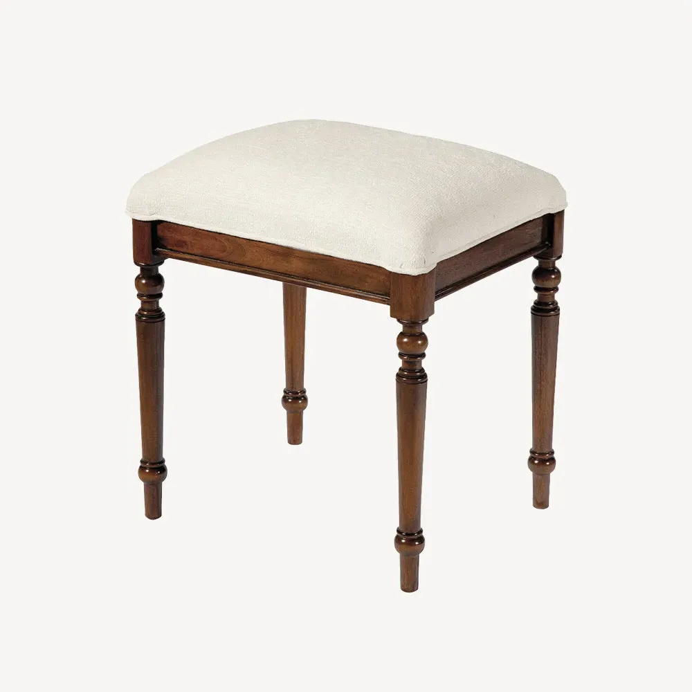 Kingston Upholstered Stool - Mahogany alternate view