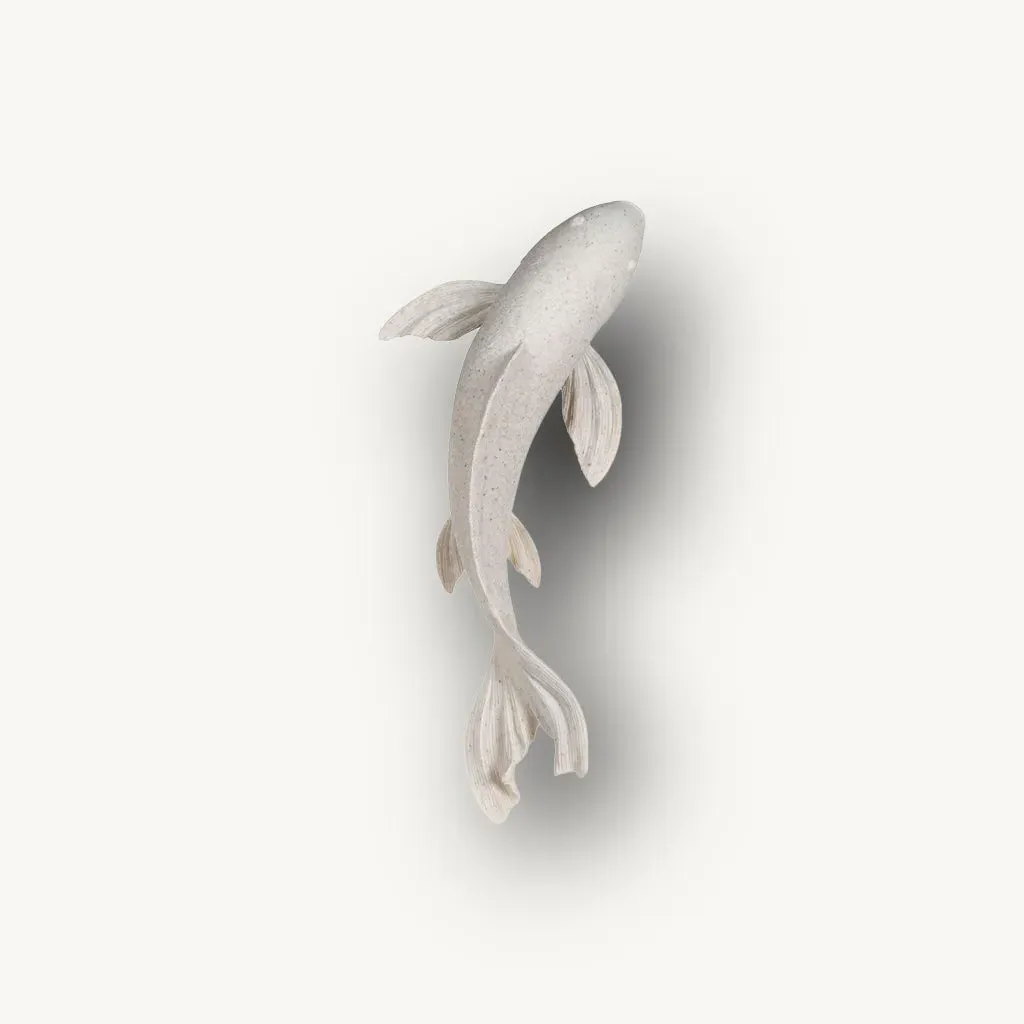 Koi Wall Art - White, Resin product