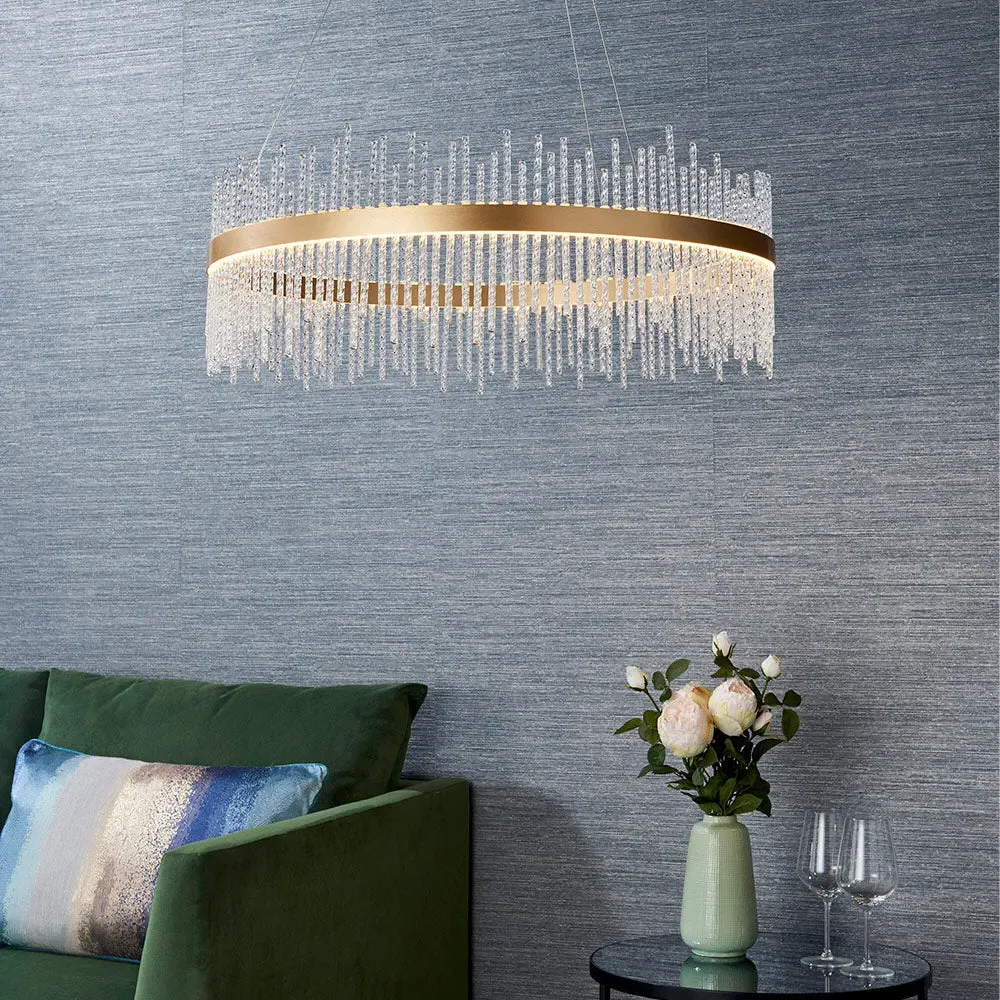 Lawton Pendant Light - Brushed Gold, Glass alternate view