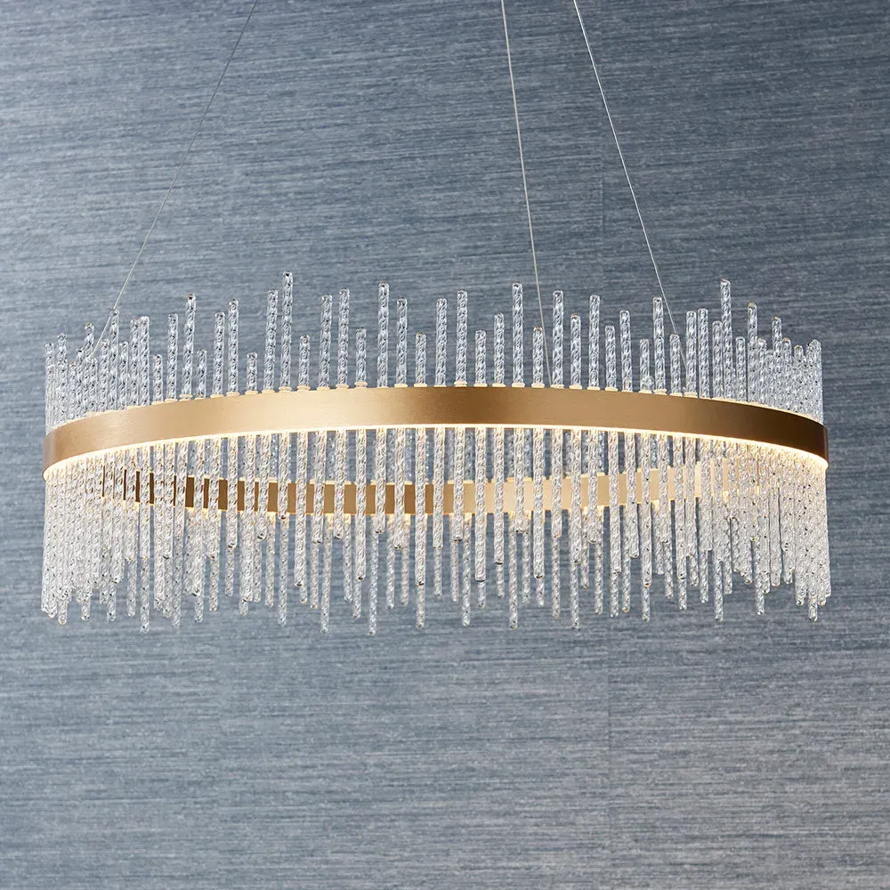 Lawton Pendant Light - Brushed Gold, Glass product