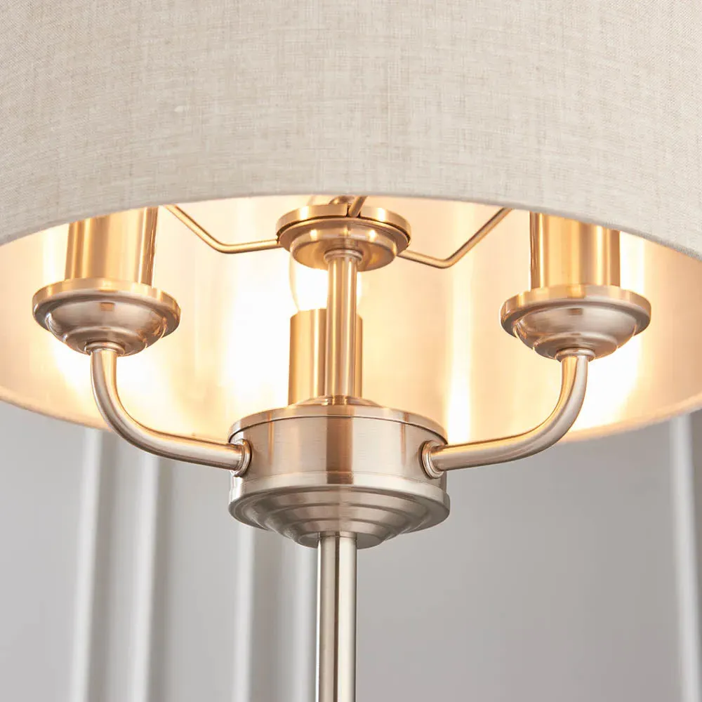 Leif 3-Light Table Lamp - Natural, Linen alternate view