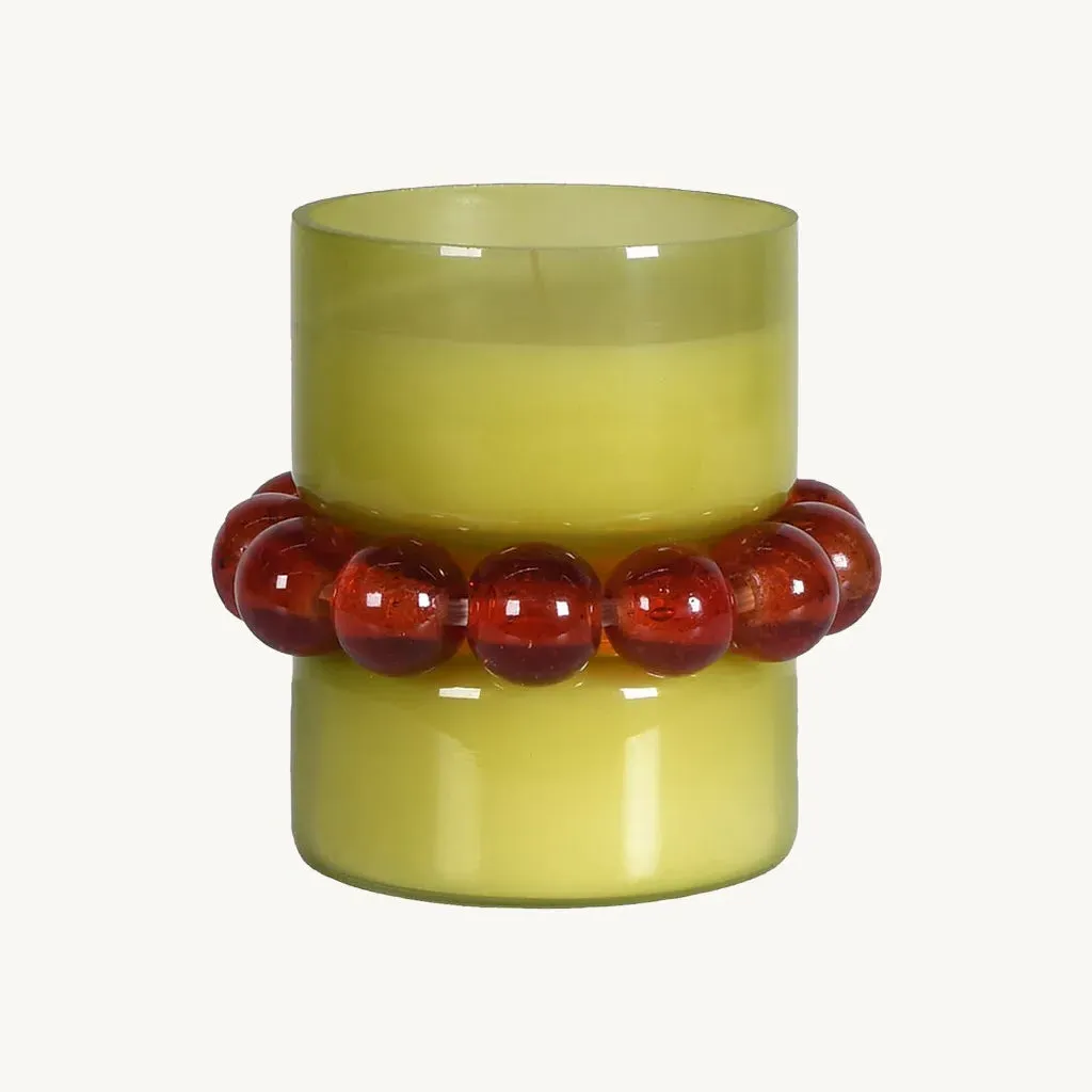 Lime Tuberose Candle - Textured Glass alternate view