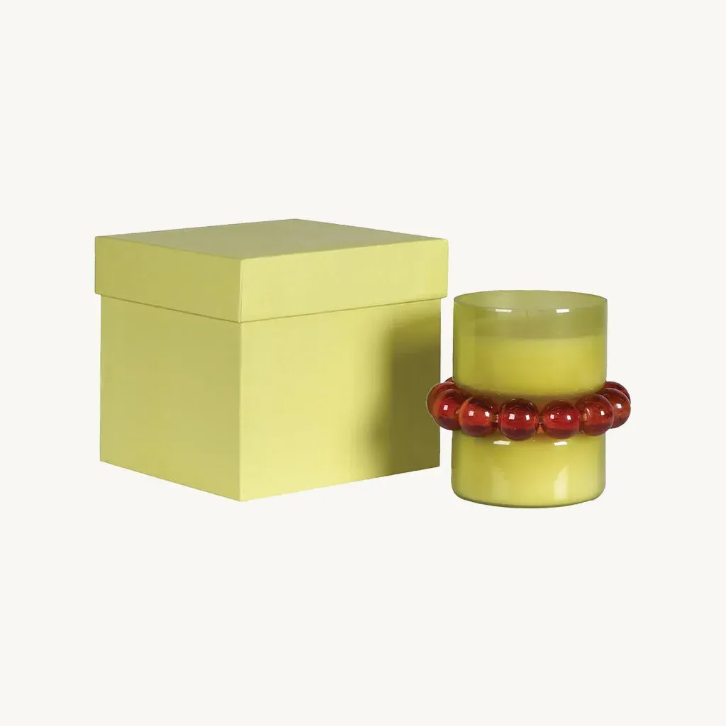 Lime Tuberose Candle - Textured Glass product