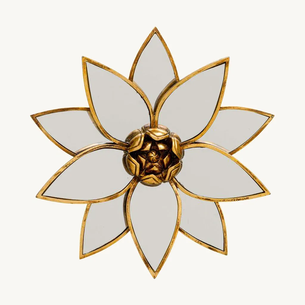 Lotus Wall Mirror - Polyresin product