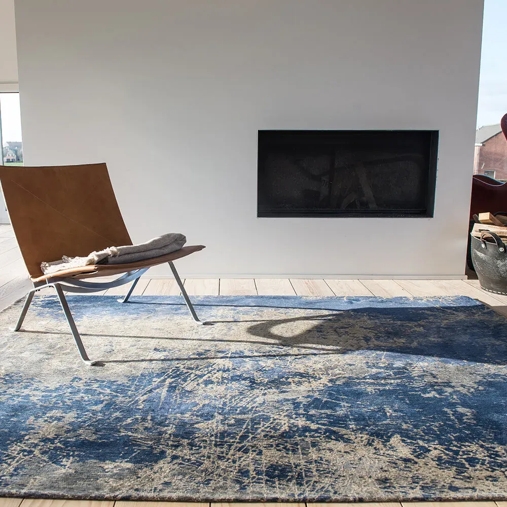 Louis De Poortere Madmen Cracks Rug - Blue product