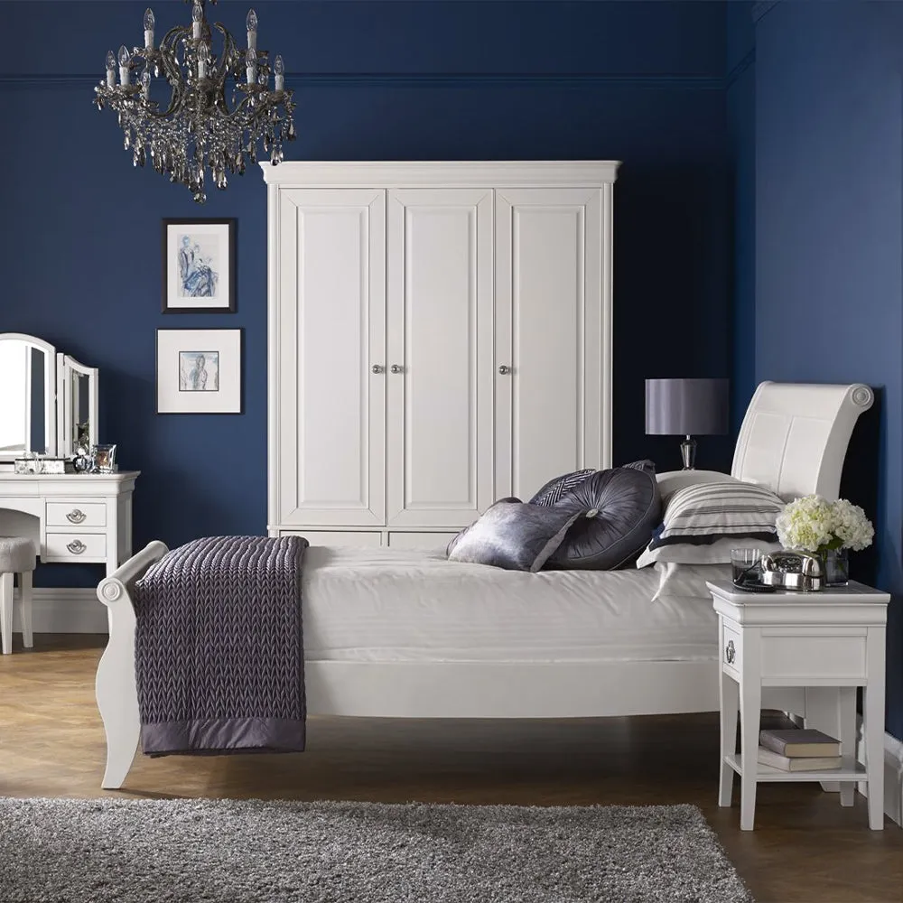 Luca 1 Drawer Nightstand - White, Solid Poplar Wood product