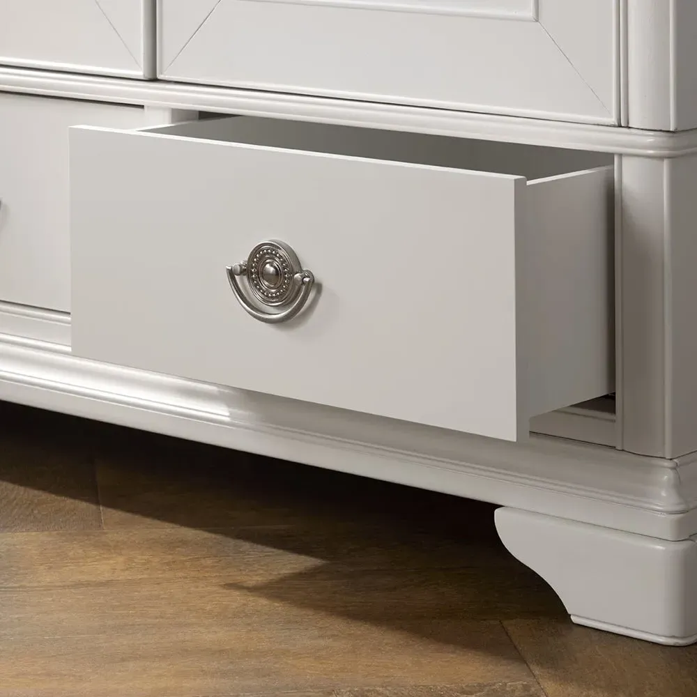 Luca Double Wardrobe - White alternate view