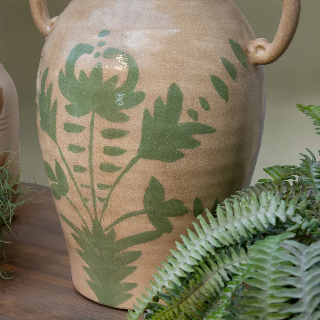 Maiolica Handled Vase alternate view