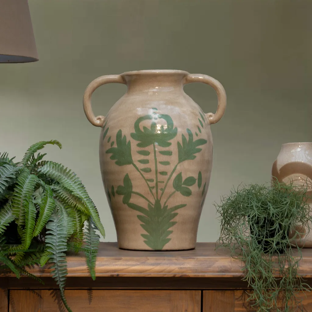 Maiolica Handled Vase product