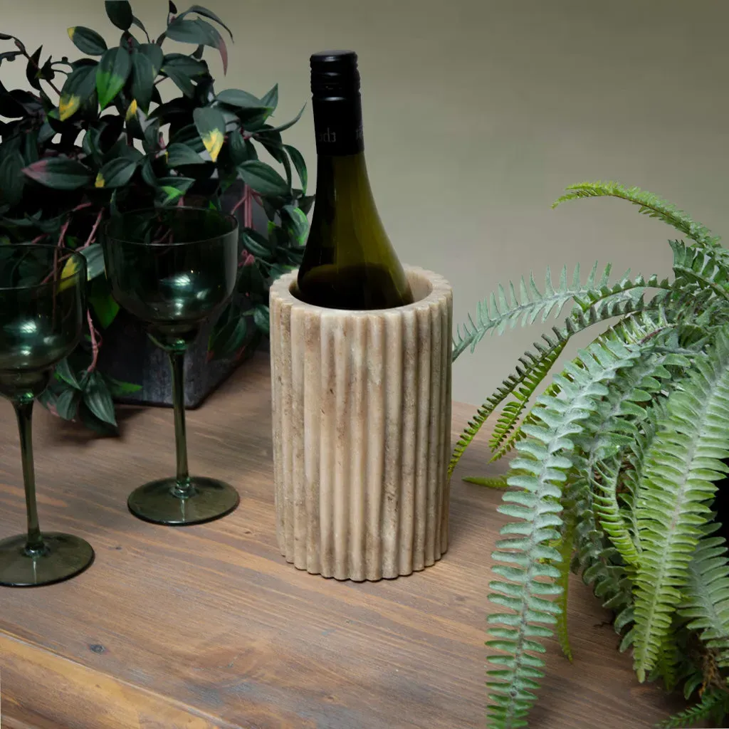 Marble Wine Cooler - Ribbed, Solid Marble product
