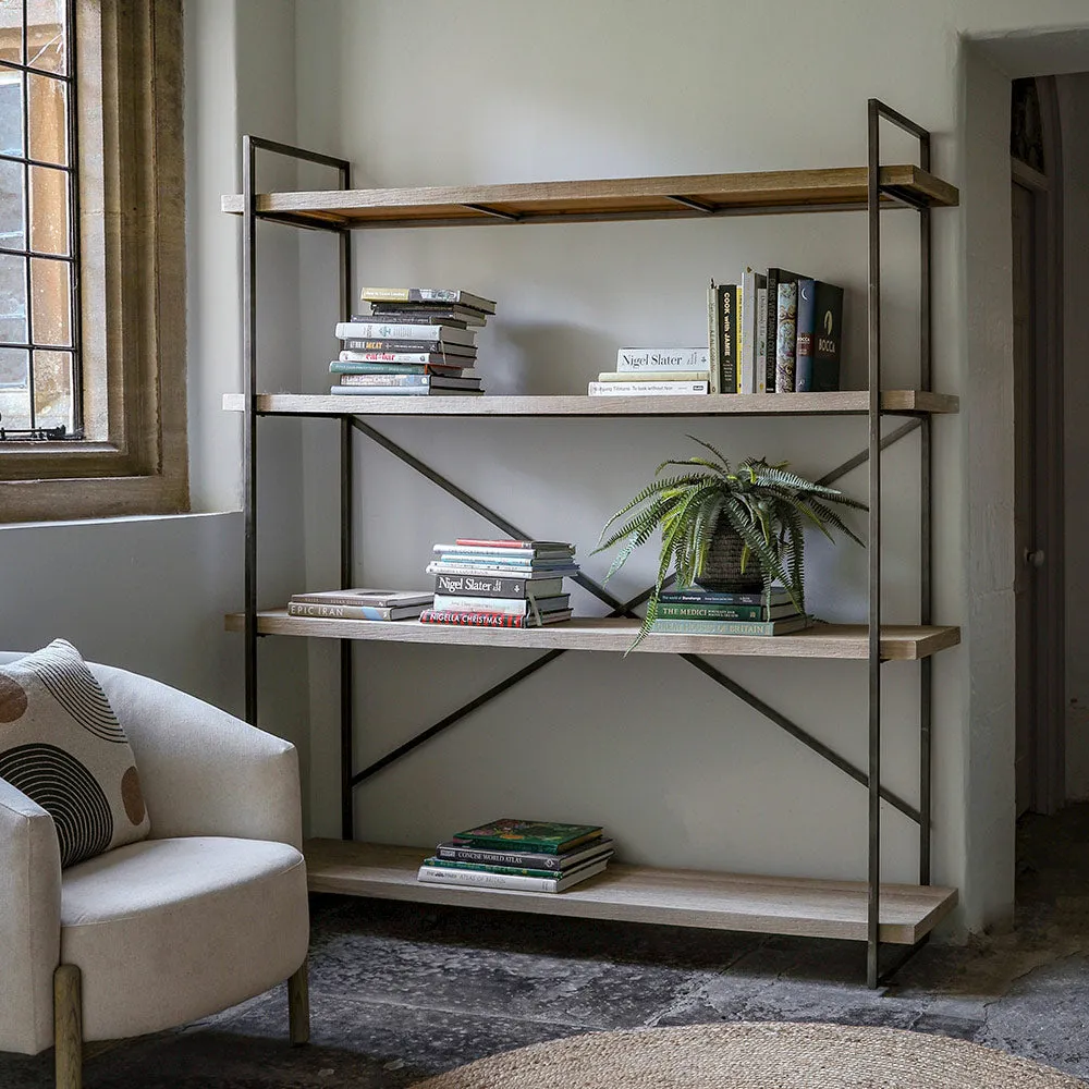 Marlow Display Unit - Wood Veneer, Metal product