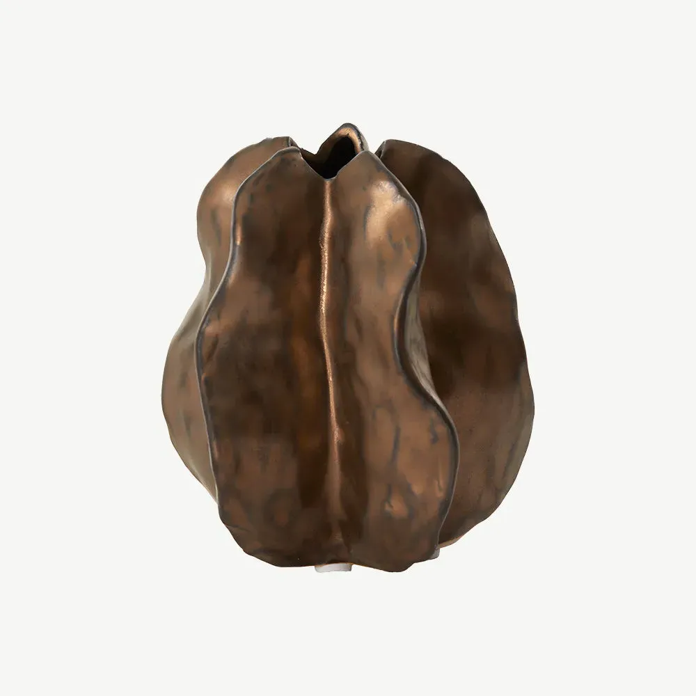 Matt Copper Small Vase - Copper, Ceramic product