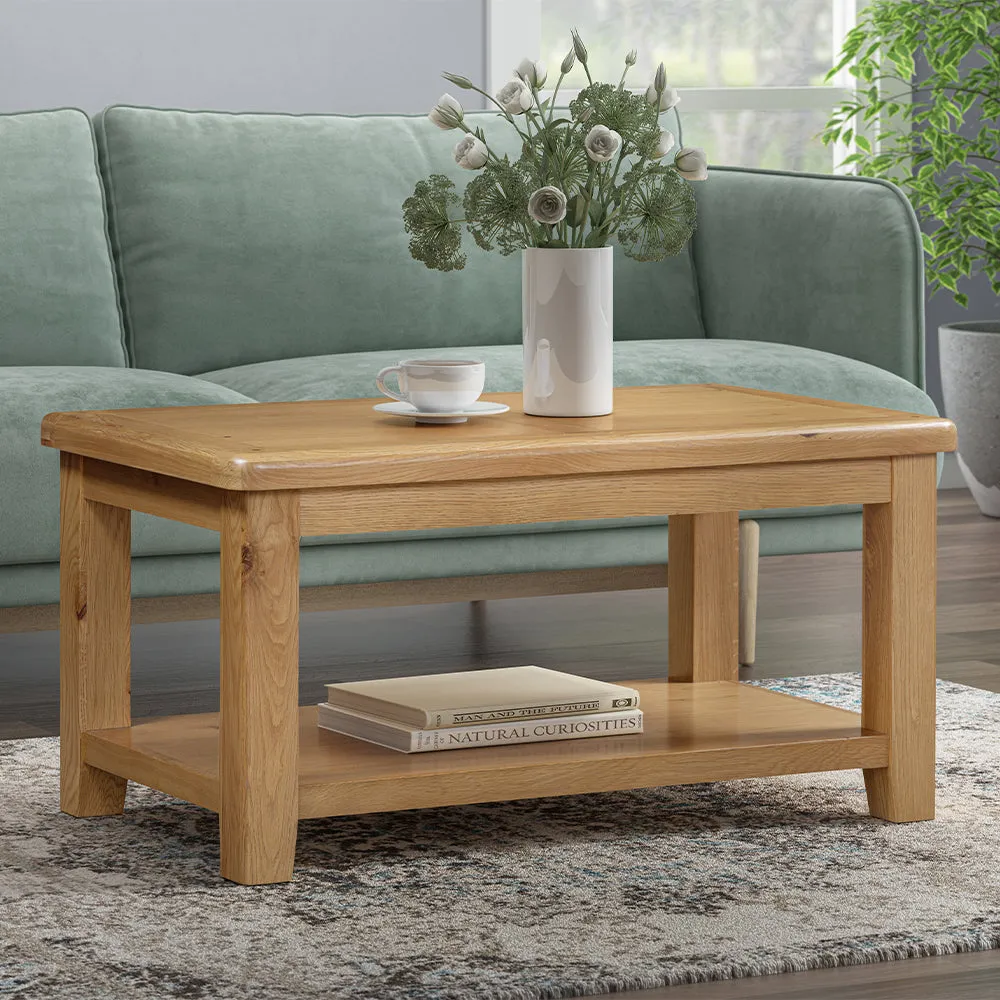 Medway Coffee Table with Shelf - Oak product