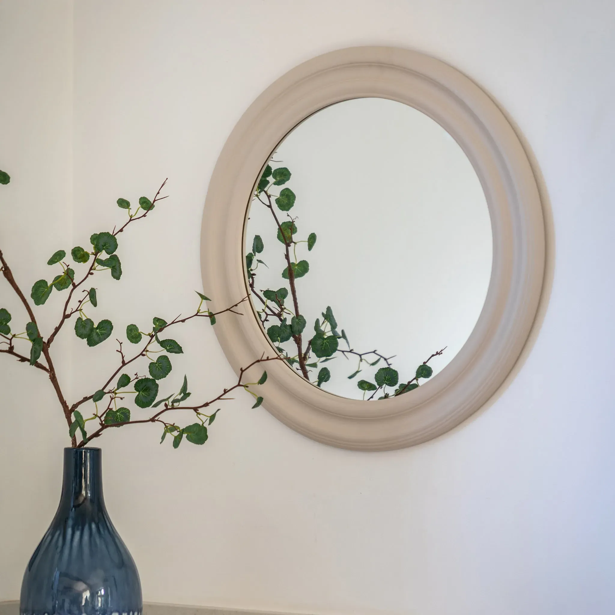 Melbourne Small Round Wall Mirror - Beige product