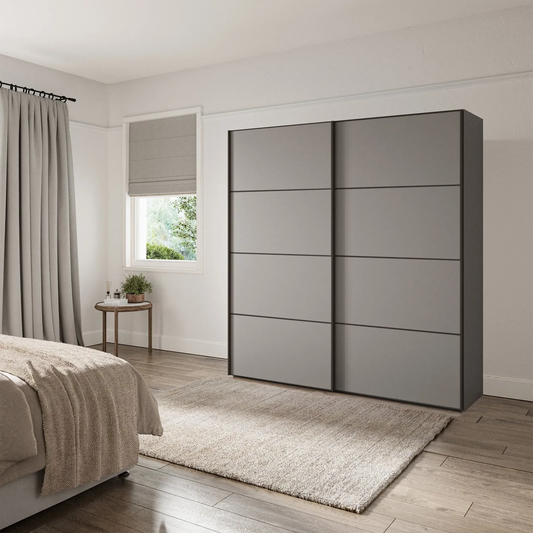 Miami-Plus 2 Door Wardrobe - Grey product