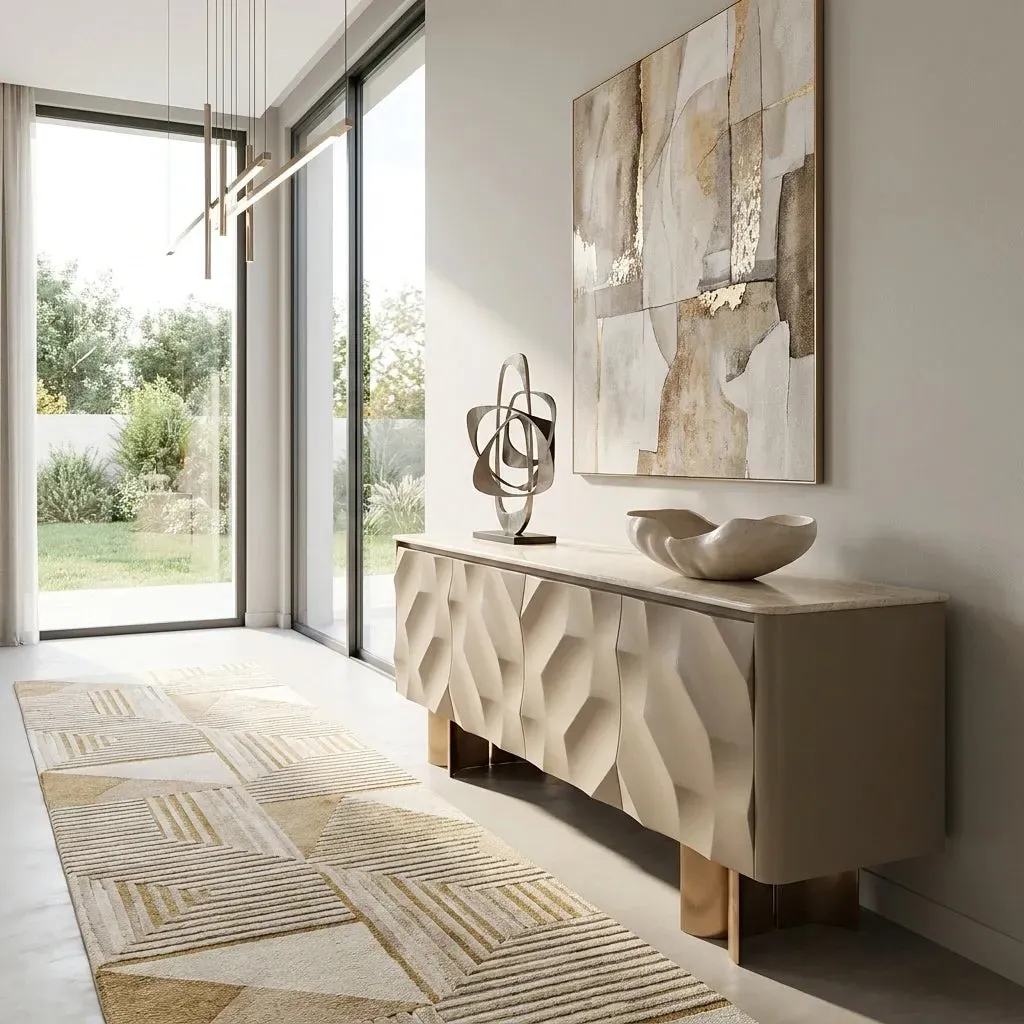 Milford Sideboard - Vanilla Marble, Taupe product