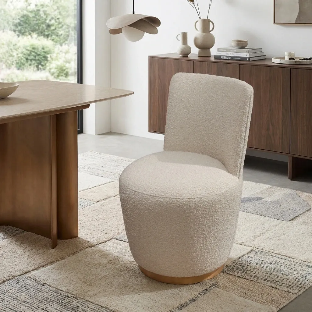 Milford Swivel Dining Chair - Boucle product