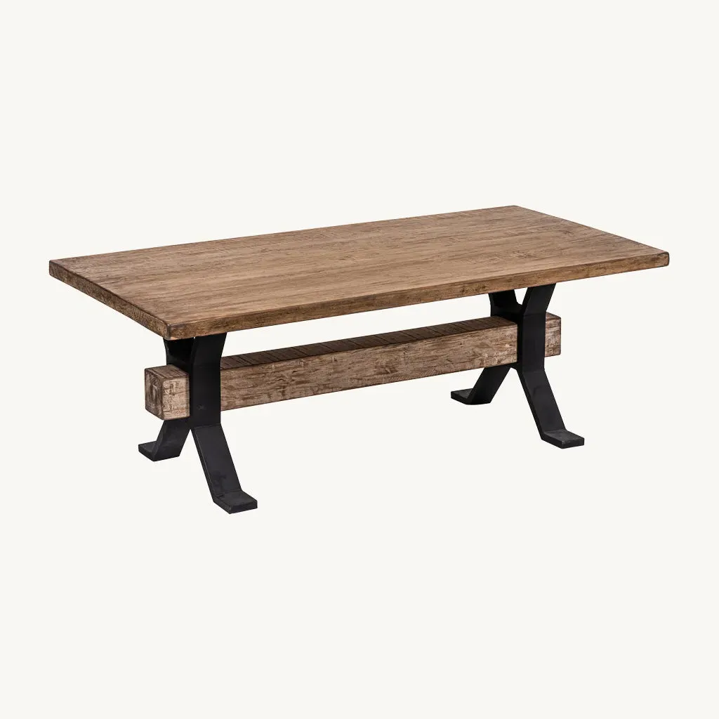 Montauk Coffee Table - Reclaimed Pine, Iron alternate view