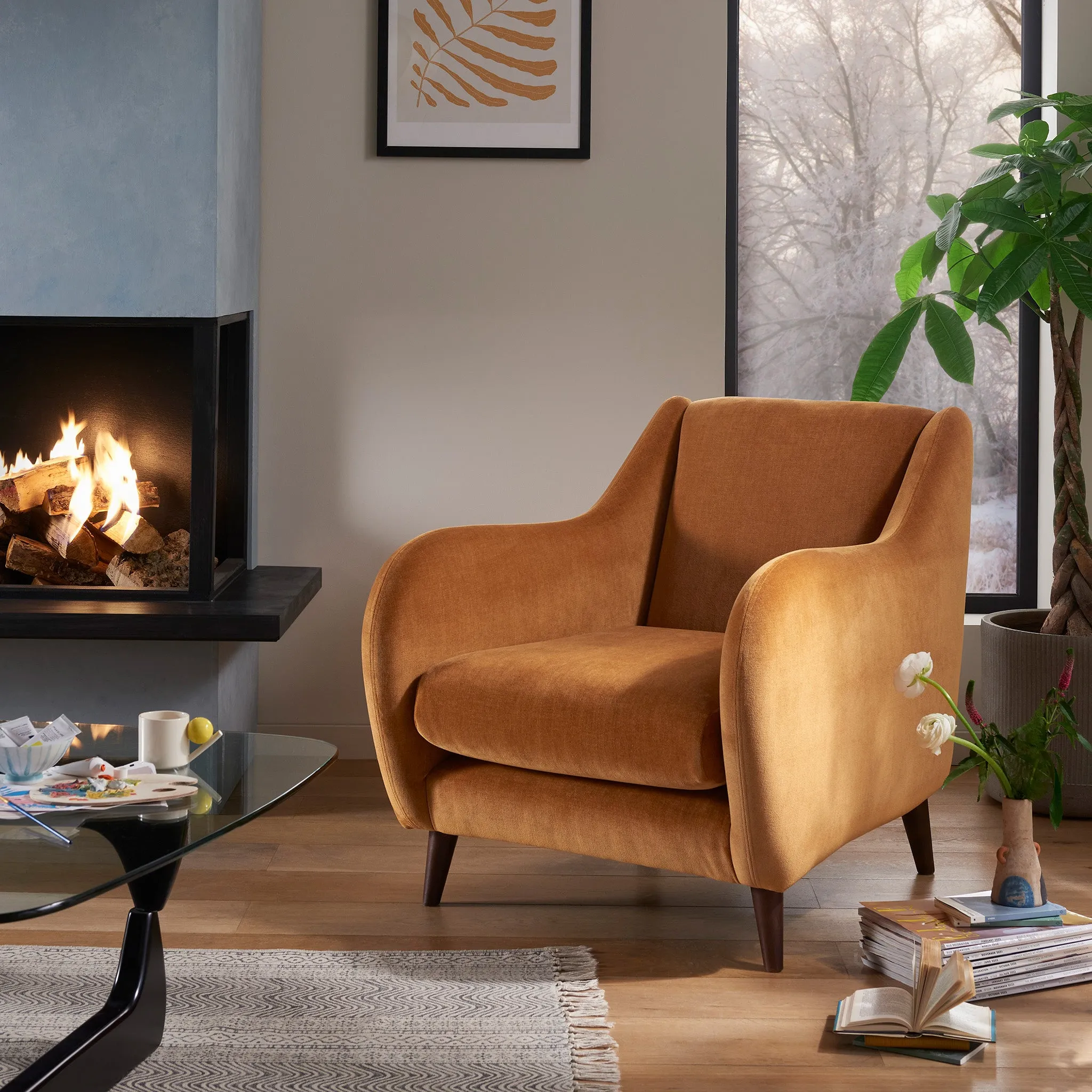 Morgan Accent Chair - Foam-Padded, Solid Wood product