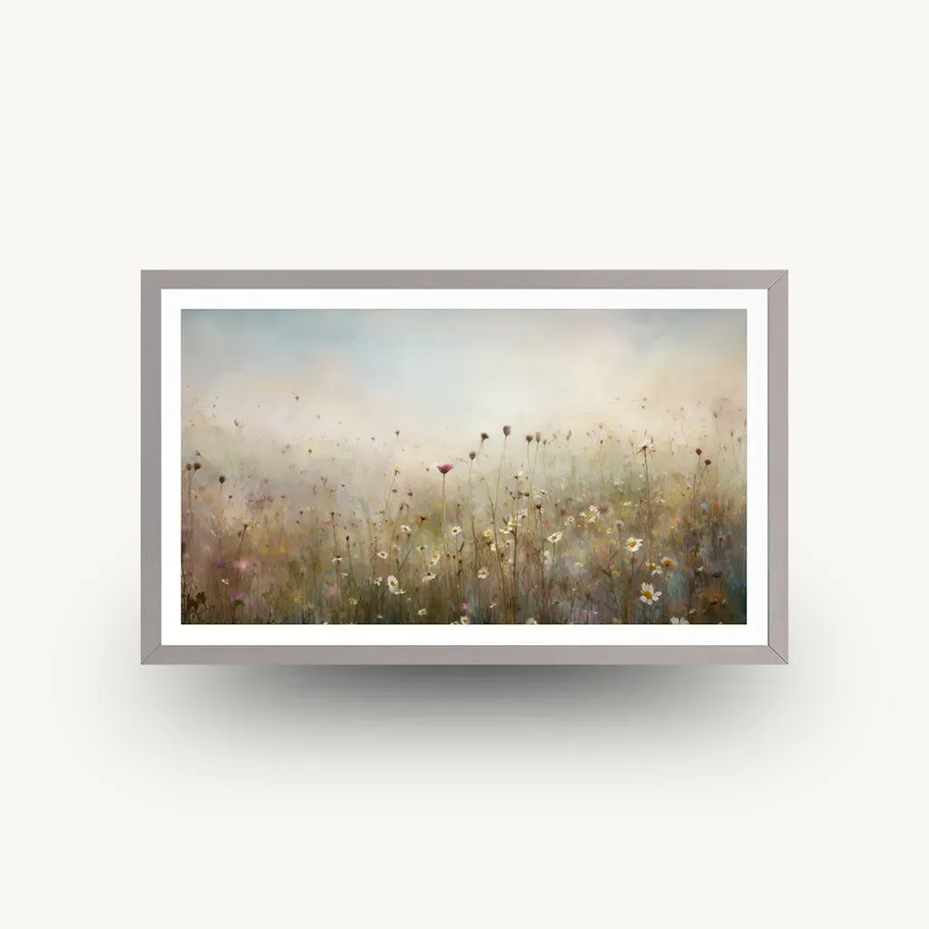 Morning Meadow Framed Wall Art - Grey product