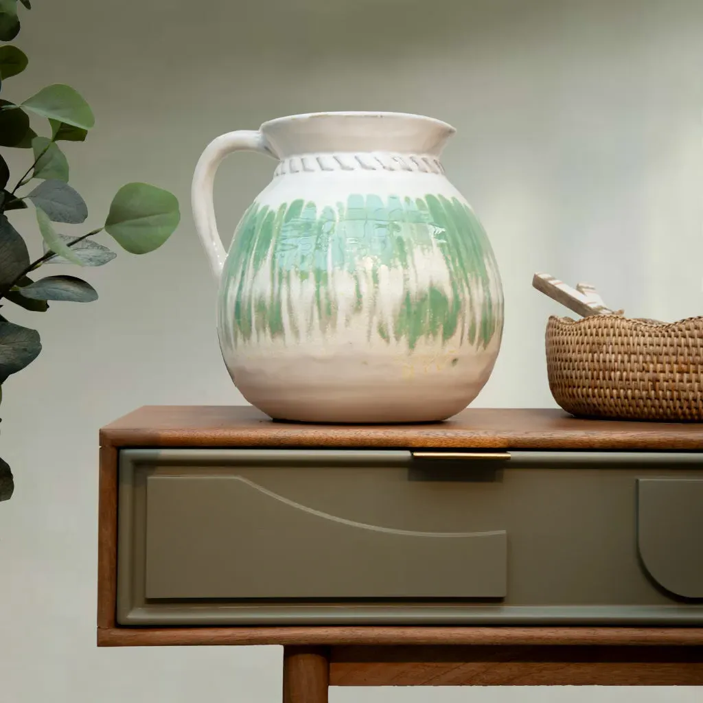 Moss Stone Porcelain Jug - Green product