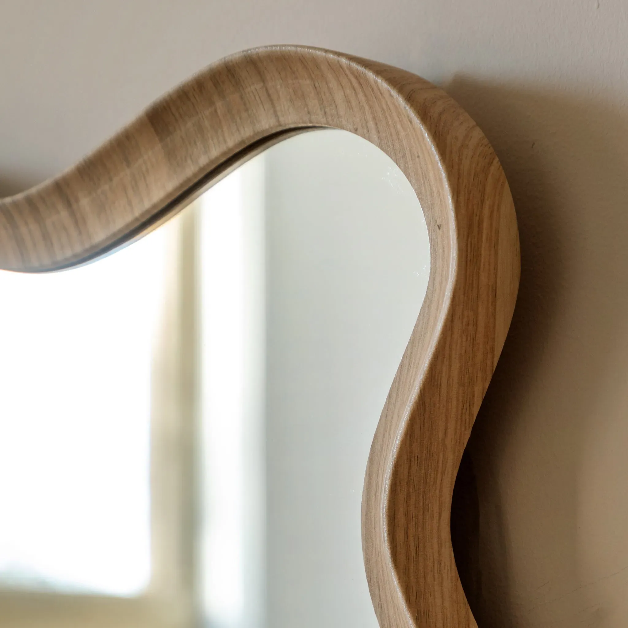 Munich Wall Mirror - Oak alternate view
