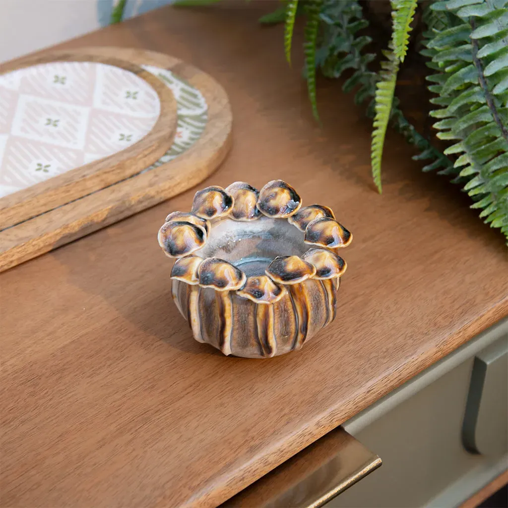 Mushroom Candle Holder - Porcelain alternate view