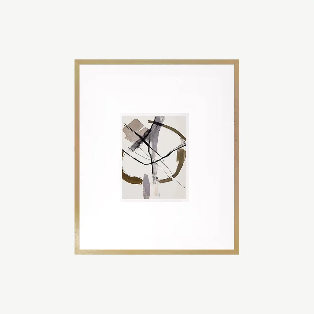 Neutral Lines III Wall Art - Beige, Oak Effect product