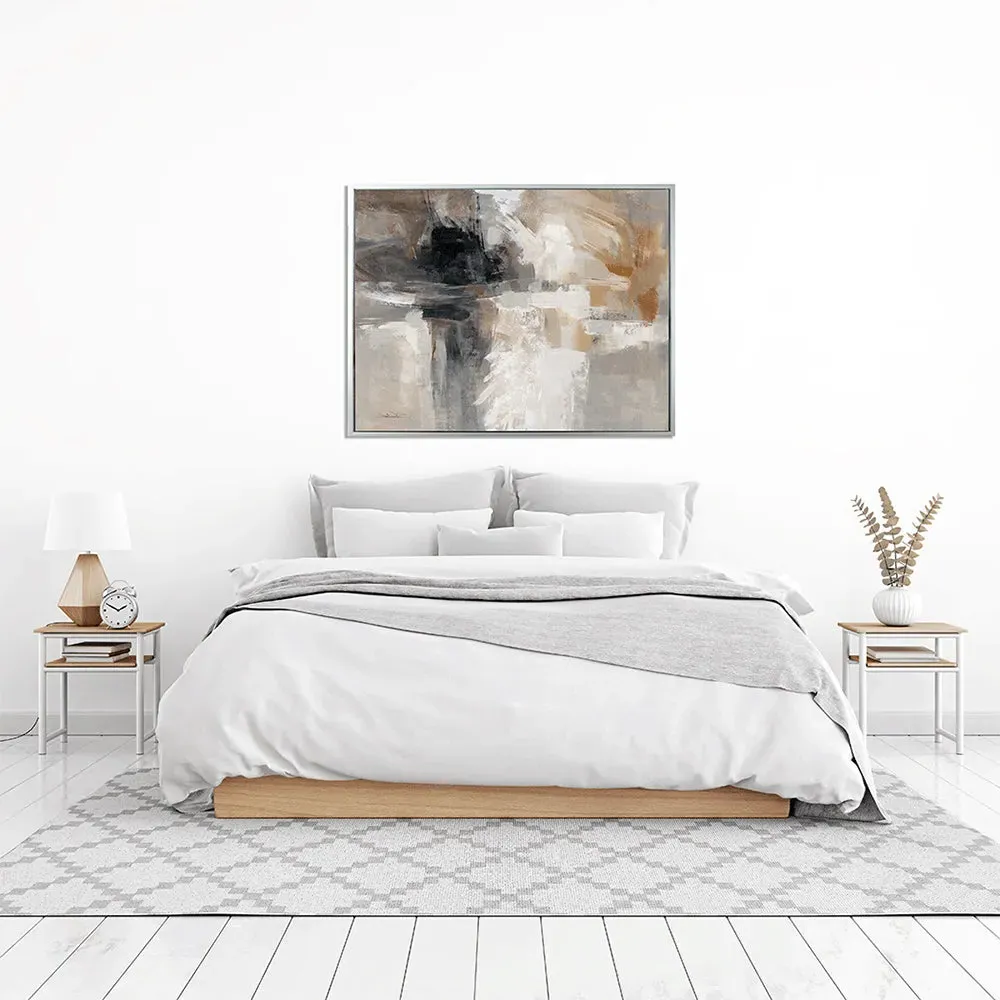 Neutral Wings Framed Wall Art - Brown, Grey product
