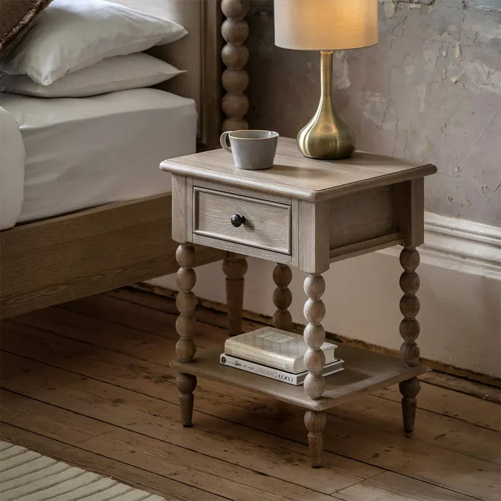 Newbury 1 Drawer Bedside Table - Oak product