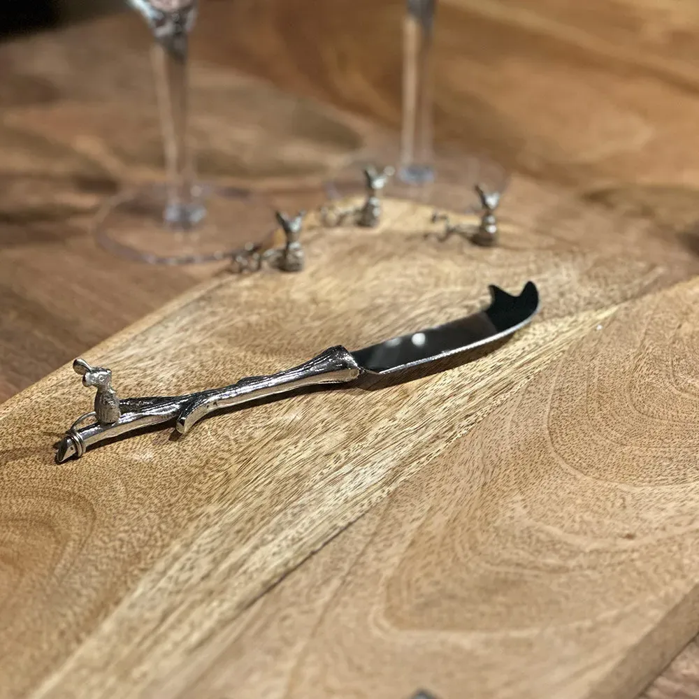 Nickel Mice Cheese Knife - Nickel alternate view