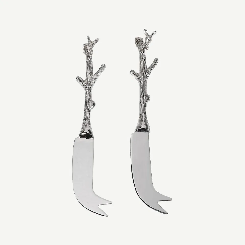 Nickel Mice Cheese Knife - Nickel product